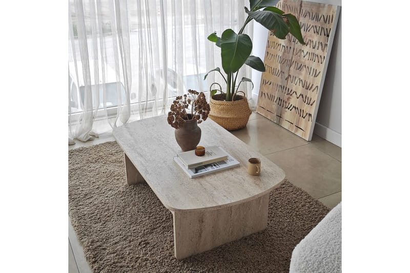 Soffbord Malo Travertin - Travertin - Möbler - Bord & matgrupper - Soffbord