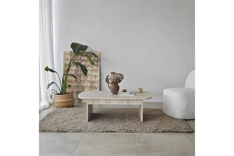 Soffbord Malo Travertin - Travertin - Möbler - Bord & matgrupper - Soffbord