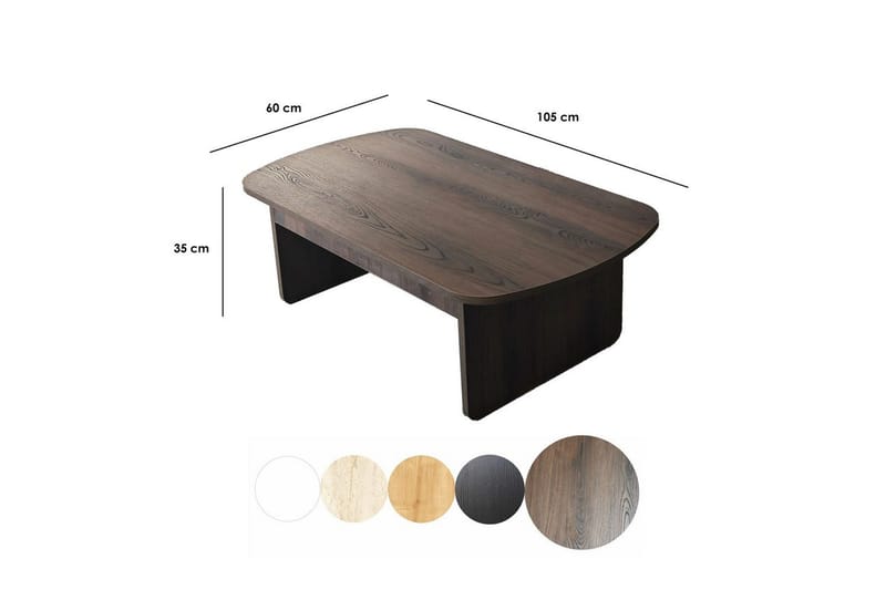 Soffbord Malo Valnöt - Valnöt - Möbler - Bord & matgrupper - Soffbord