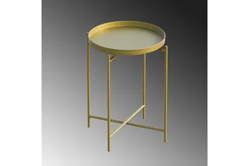 Mamta Fällbart Runt Soffbord 46 cm i Metall - Guld - Möbler - Bord & matgrupper - Soffbord