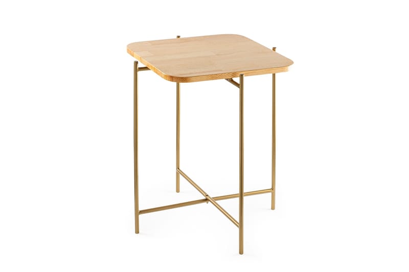 Mamta Kvadratiskt Soffbord 46 cm i Ljust Trä - Beige - Möbler - Bord & matgrupper - Soffbord
