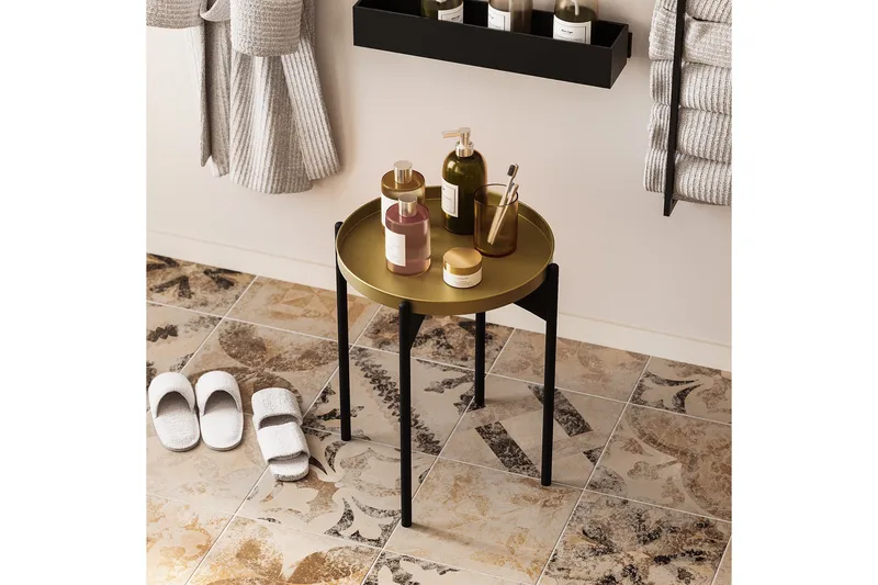 Mamta Runt Soffbord 44 cm i Metall - Guld - Möbler - Bord & matgrupper - Soffbord