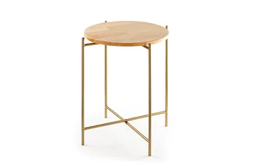 Mamta Runt Soffbord 46 cm i Ljust Trä - Ljus Natur - Möbler - Bord & matgrupper - Soffbord