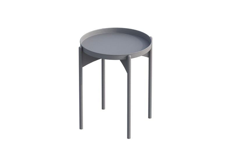 Mamta Runt Soffbord Brickbord 44 cm i Metall - Grå - Möbler - Bord & matgrupper - Soffbord