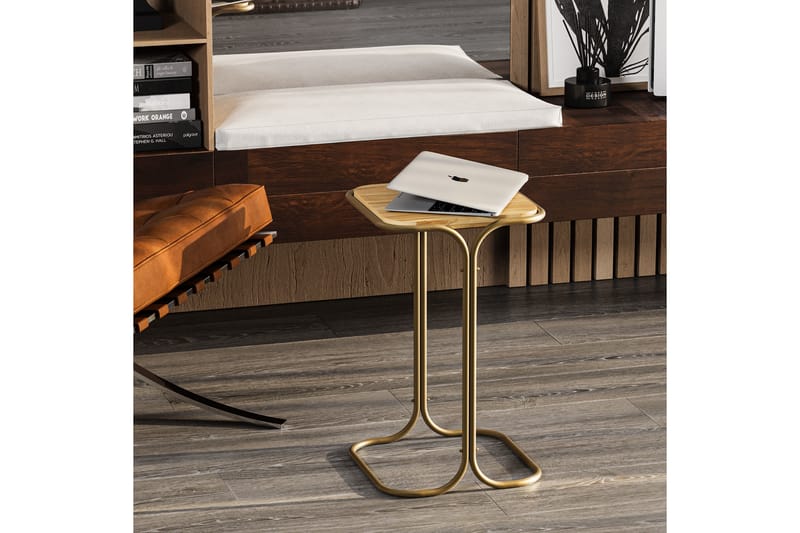 Mamta Soffbord 30 cm - Guld/Natural - Möbler - Bord & matgrupper - Soffbord