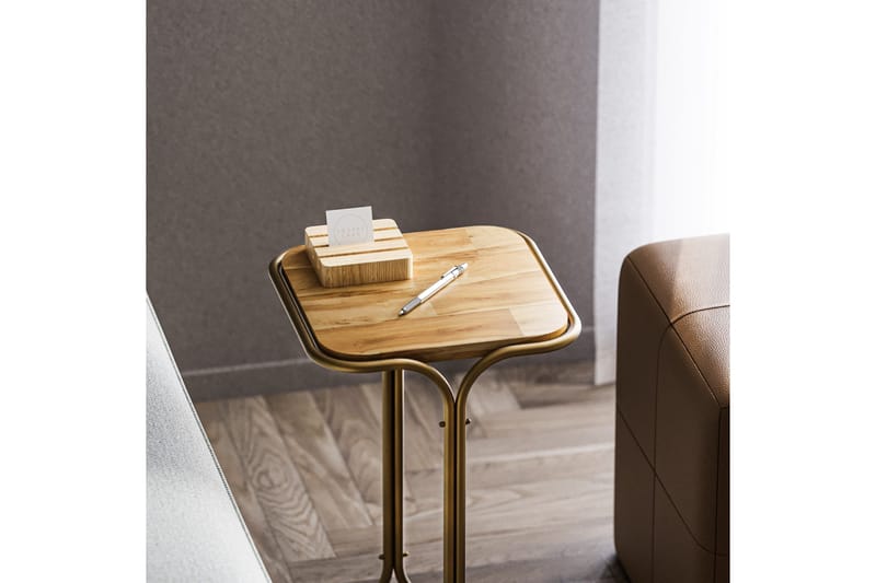 Mamta Soffbord 30 cm - Guld/Natural - Möbler - Bord & matgrupper - Soffbord