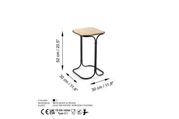 Mamta Soffbord 30 cm - Svart/Natural - Möbler - Bord & matgrupper - Soffbord