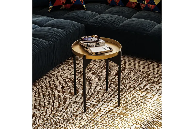 Mamta Soffbord 44 cm, Guld/Svart