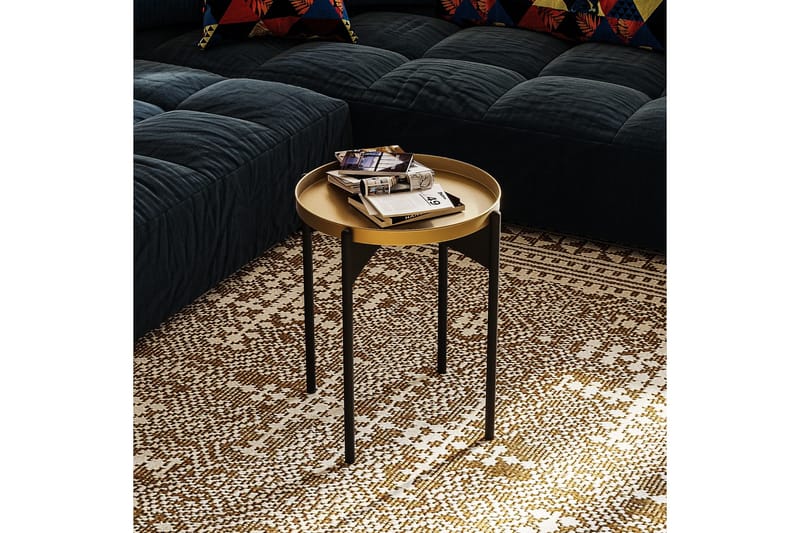 Mamta Soffbord 44 cm, Guld/Svart