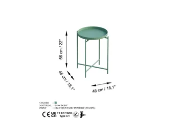 Mamta Soffbord 46 cm - Green - Möbler - Bord & matgrupper - Soffbord
