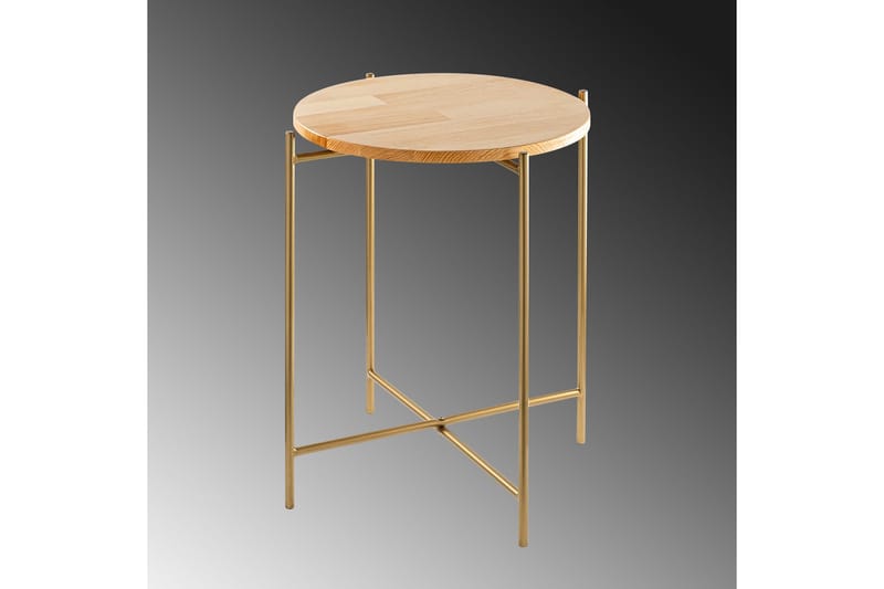 Mamta Soffbord 46 cm - Guld/Natural - Möbler - Bord & matgrupper - Soffbord