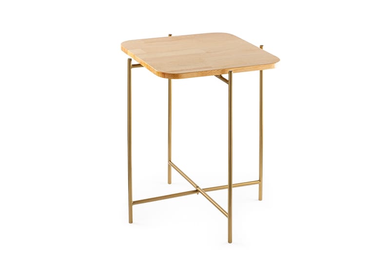 Mamta Soffbord 46 cm - Guld/Natural - Möbler - Bord & matgrupper - Soffbord