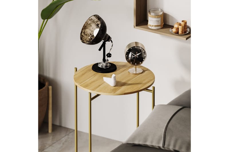 Mamta Soffbord 46 cm - Guld/Natural - Möbler - Bord & matgrupper - Soffbord