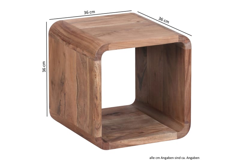 Mancheno Satsbord 36 cm 2 Bord - Akacia - Möbler - Bord & matgrupper - Soffbord