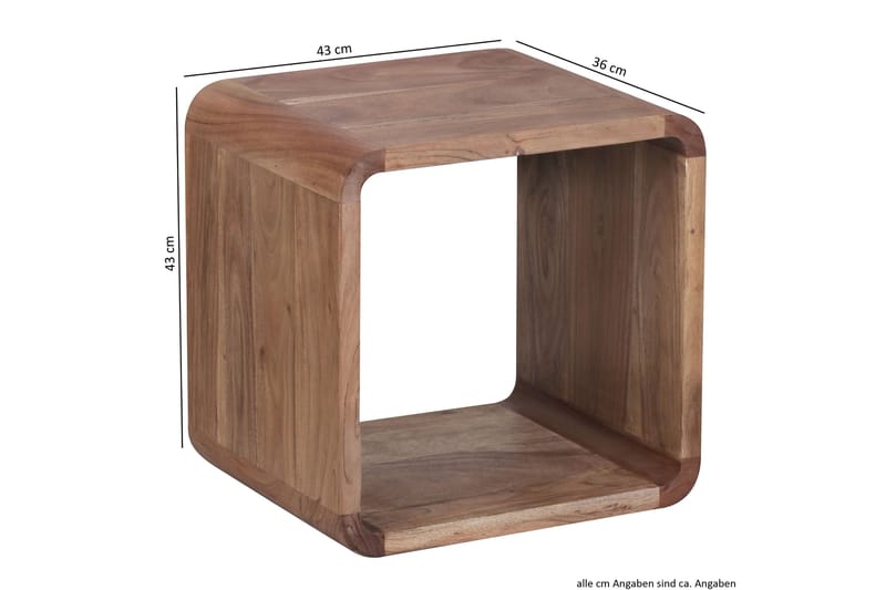 Mancheno Satsbord 36 cm 2 Bord - Akacia - Möbler - Bord & matgrupper - Soffbord