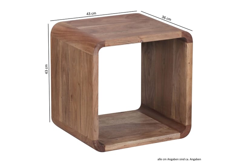 Mancheno Satsbord 36 cm 2 Bord - Akacia - Möbler - Bord & matgrupper - Soffbord