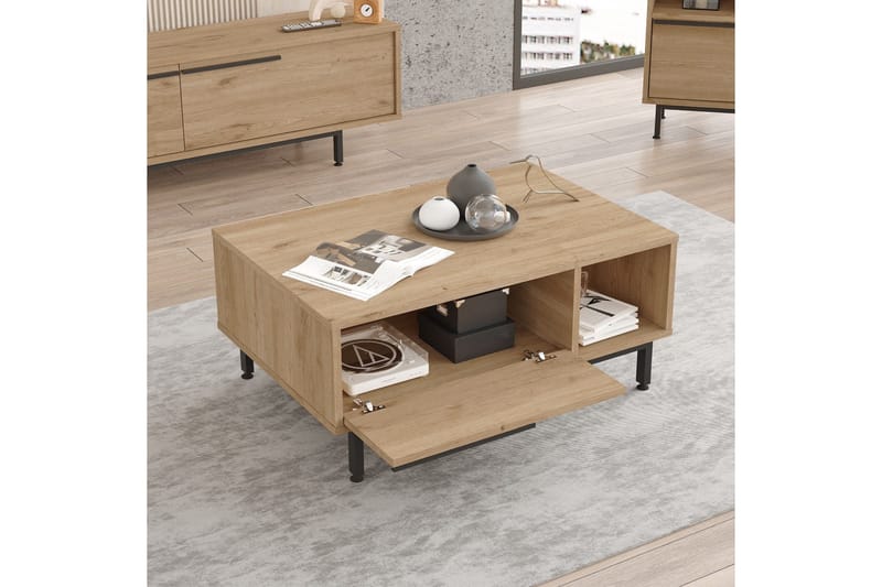 Manku Soffbord 90 cm - Valnöt - Möbler - Bord & matgrupper - Soffbord