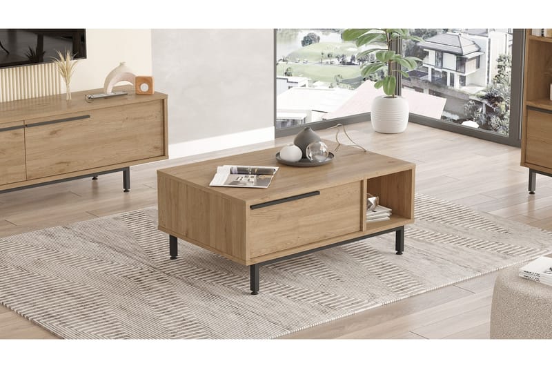 Manku Soffbord 90 cm - Valnöt - Möbler - Bord & matgrupper - Soffbord