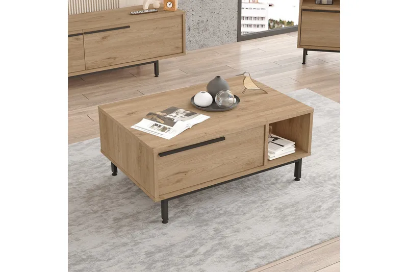 Manku Soffbord 90 cm - Valnöt - Möbler - Bord & matgrupper - Soffbord