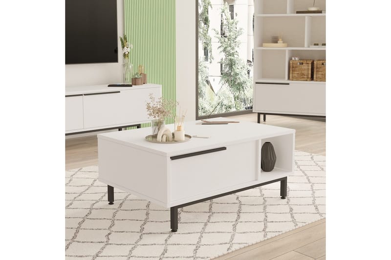 Manku Soffbord 90 cm, Vit