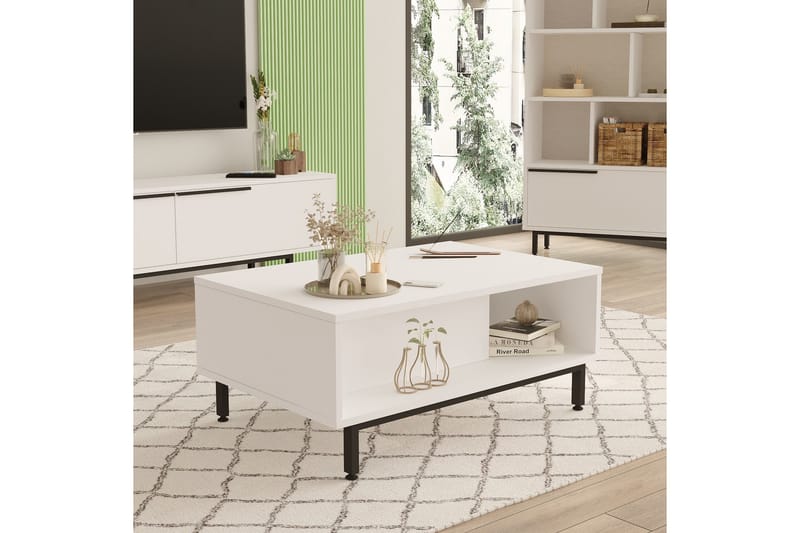 Manku Soffbord 90 cm - Vit - Möbler - Bord & matgrupper - Soffbord
