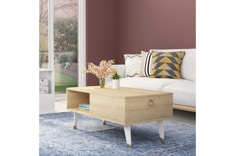 Marteby Soffbord 90x42,4x90 cm - Blå - Möbler - Bord & matgrupper - Soffbord