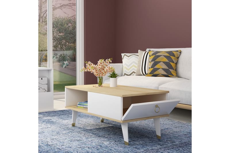 Marteby Soffbord 90x42,4x90 cm - Blå - Möbler - Bord & matgrupper - Soffbord