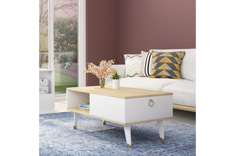 Marteby Soffbord 90x42,4x90 cm - Blå - Möbler - Bord & matgrupper - Soffbord