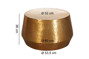 Marypark 60 cm Runt Soffbord i Metall - Guld - Möbler - Bord & matgrupper - Soffbord