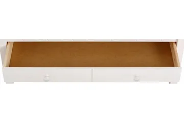 Marzell 110 cm Rektangulärt Soffbord med Lådor i Furu - Vit - Möbler - Bord & matgrupper - Soffbord