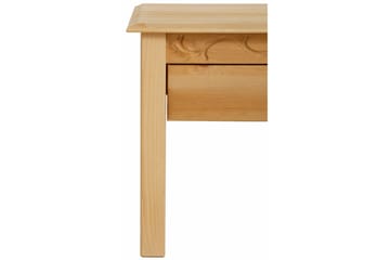 Marzell 60 cm Kvadratiskt Soffbord med Lådor i Massivt Trä - Beige - Möbler - Bord & matgrupper - Soffbord