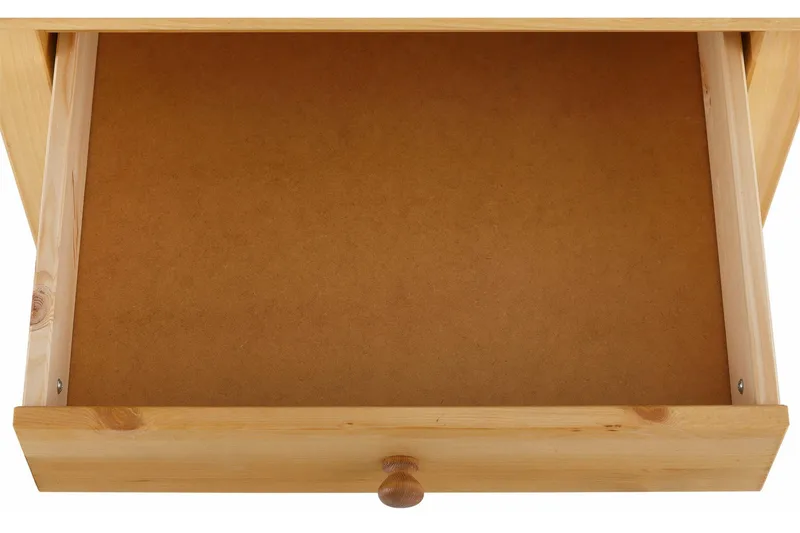 Marzell 60 cm Kvadratiskt Soffbord med Lådor i Massivt Trä - Beige - Möbler - Bord & matgrupper - Soffbord