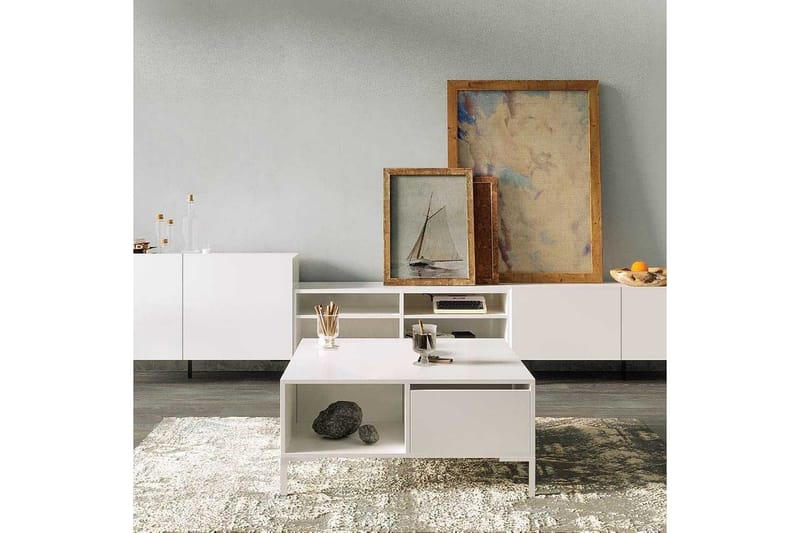 Soffbord Masao Almasi / Vit - Almasi / Vit - Möbler - Bord & matgrupper - Soffbord