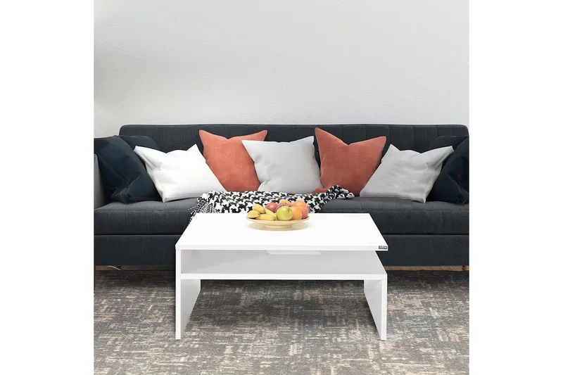 Soffbord Masao Almasi / Vit - Almasi / Vit - Möbler - Bord & matgrupper - Soffbord