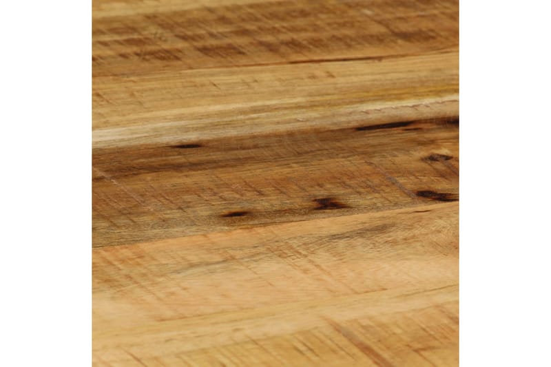 Soffbord massivt grovt mangoträ och stål oval 110 cm - Brun - Soffbord