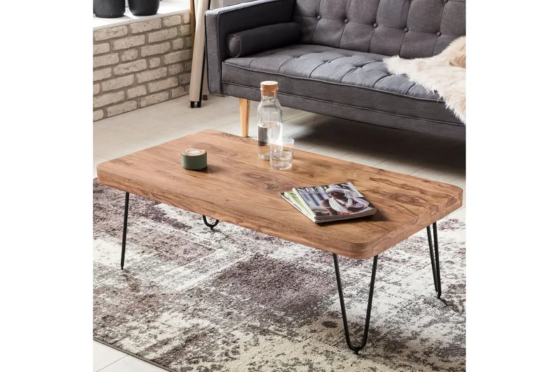 Mayotte Soffbord 115 cm - Akacia/Svart - Möbler - Bord & matgrupper - Soffbord