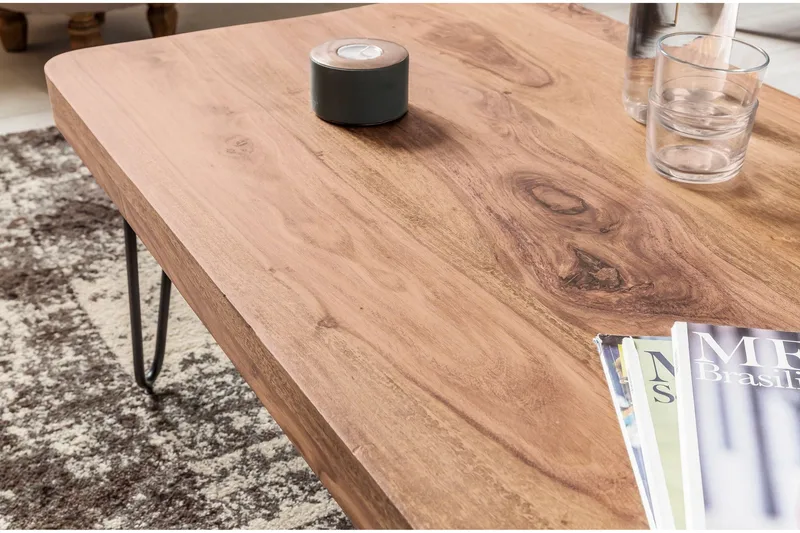 Mayotte Soffbord 115 cm - Akacia/Svart - Möbler - Bord & matgrupper - Soffbord