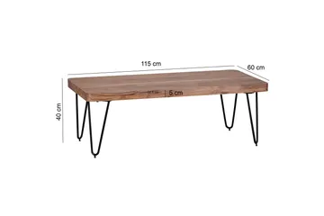 Mayotte Soffbord 115 cm - Akacia/Svart - Möbler - Bord & matgrupper - Soffbord