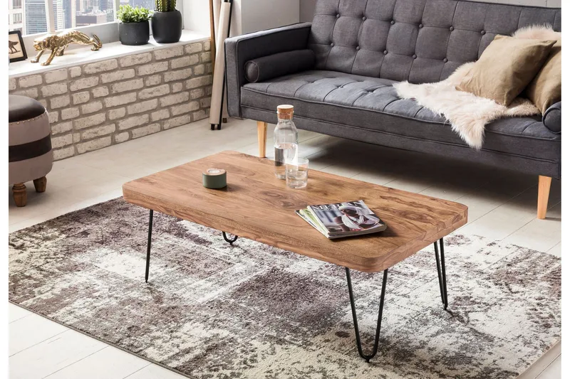 Mayotte Soffbord 115 cm - Akacia/Svart - Möbler - Bord & matgrupper - Soffbord