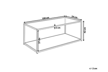 Medora Soffbord 100 cm med Förvaring Hylla - Svart - Möbler - Bord & matgrupper - Soffbord