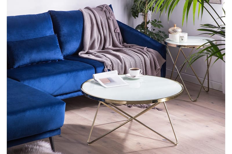 Meerah Soffbord 80 cm Runt - Vit - Möbler - Bord & matgrupper - Soffbord