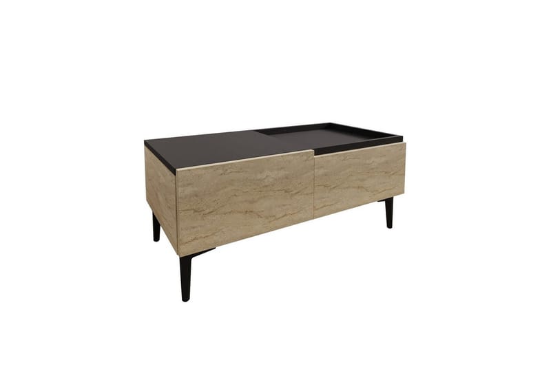 Soffbord Mijara Travertin / Antracit, Natur/Antracit