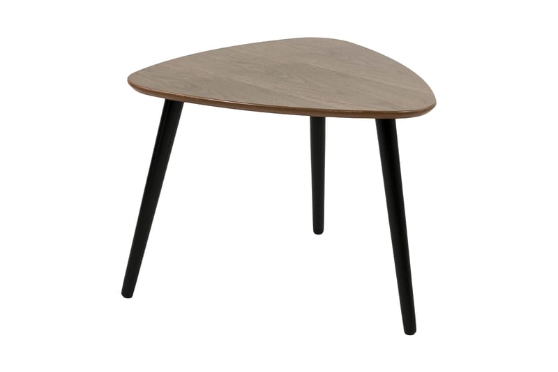 Milo Satsbord 68 cm Ovalt 2 Bord - Valnöt/Svart - Möbler - Bord & matgrupper - Soffbord