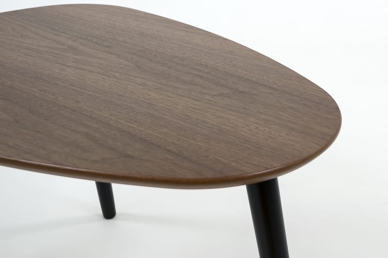 Milo Soffbord 68 cm Runt - Valnöt/Svart - Möbler - Bord & matgrupper - Soffbord
