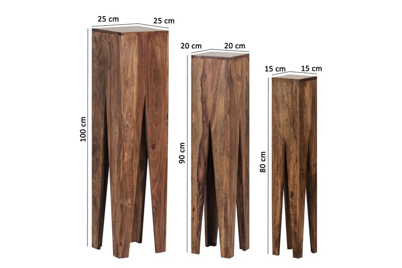 Minasian Satsbord 3-pack - Trä/natur - Möbler - Bord & matgrupper - Soffbord