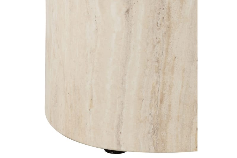 Mirol 33x48 cm Ovalt Soffbord i Sten - Beige - Möbler - Bord & matgrupper - Soffbord
