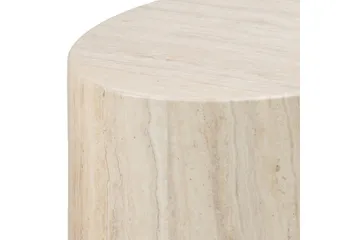 Mirol 33x48 cm Ovalt Soffbord i Sten - Beige - Möbler - Bord & matgrupper - Soffbord