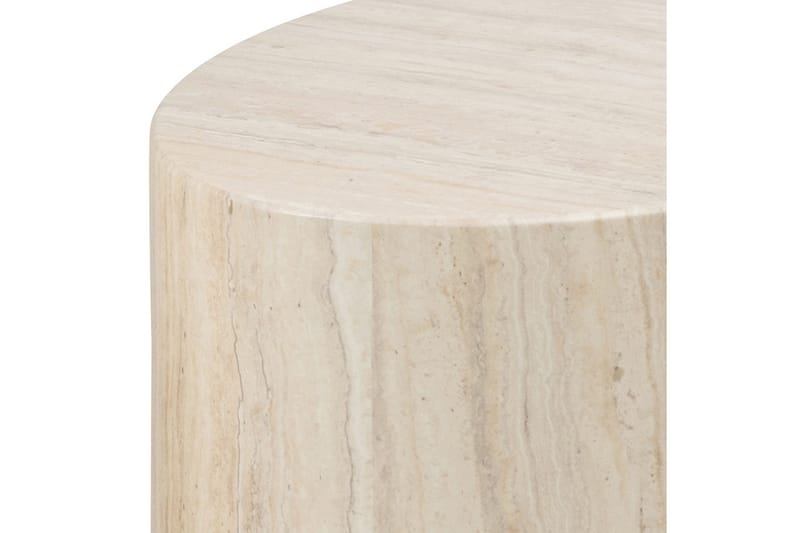 Mirol 33x48 cm Ovalt Soffbord i Sten - Beige - Möbler - Bord & matgrupper - Soffbord