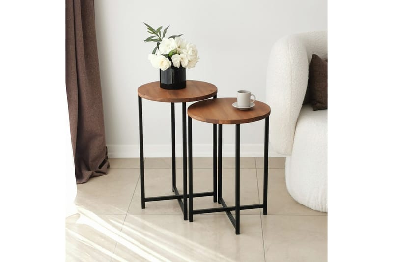 Mogue Soffbord 35x35x35 cm Runt - Ek - Möbler - Bord & matgrupper - Soffbord