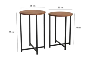 Mogue Soffbord 35x35x35 cm Runt - Ek - Möbler - Bord & matgrupper - Soffbord